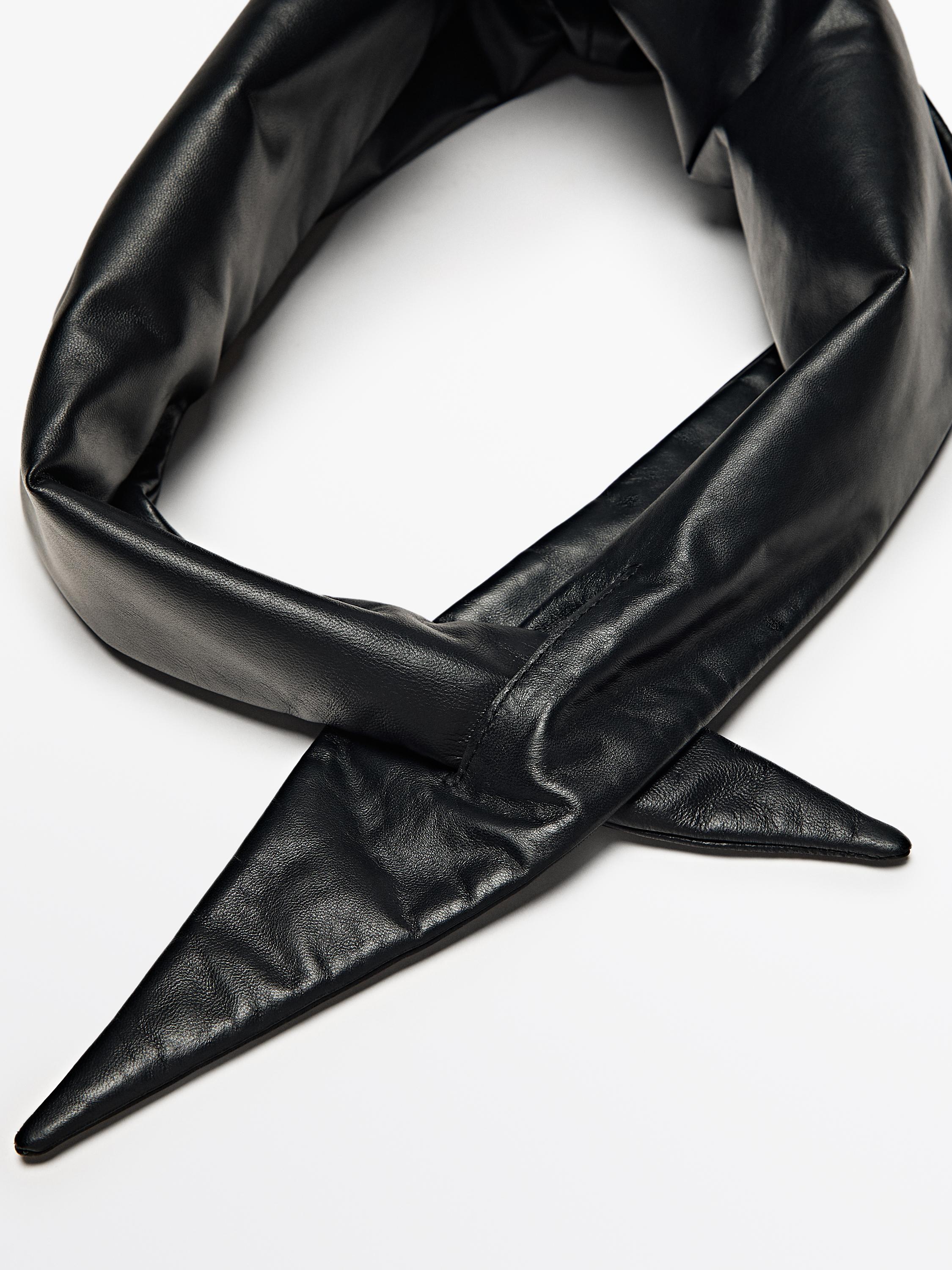 Nappa leather bandana